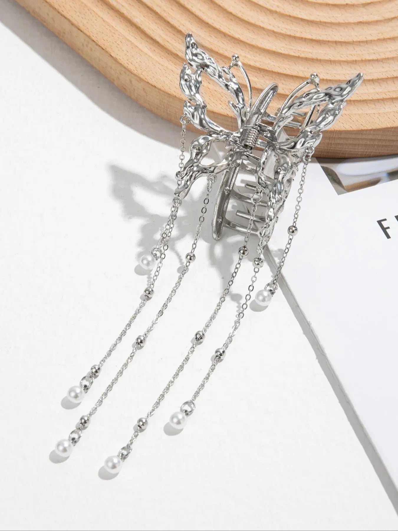 Elegant Butterfly Design Tassel Hair Claw, Fashionable Hair Accessories for Women & Girls, New Casual Versatile Hair Accessories for Daily Wear, Hair Clips