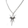 2025 New Punk Necklace Silver Color Metal Unisex Skeleton Spike Stainless Steel Ins Cool Neck Accessaries for Women Men Jewelry