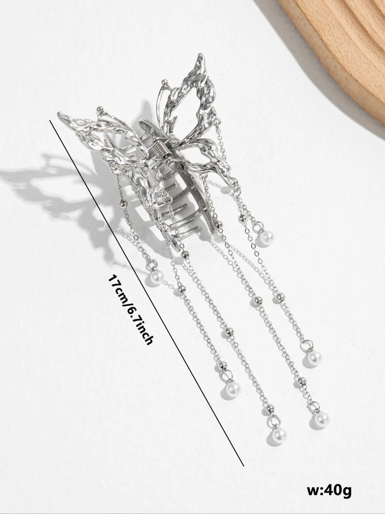 Elegant Butterfly Design Tassel Hair Claw, Fashionable Hair Accessories for Women & Girls, New Casual Versatile Hair Accessories for Daily Wear, Hair Clips