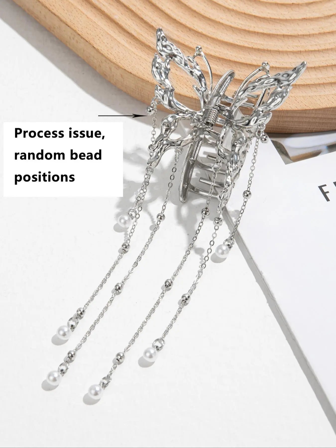 Elegant Butterfly Design Tassel Hair Claw, Fashionable Hair Accessories for Women & Girls, New Casual Versatile Hair Accessories for Daily Wear, Hair Clips