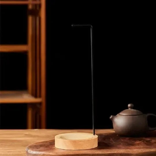 Creative Upside Down Incense Burner Incense Stick Holder Wooden Round Incense Tray Ornament Bedroom Home Yoga Decoration Crafts