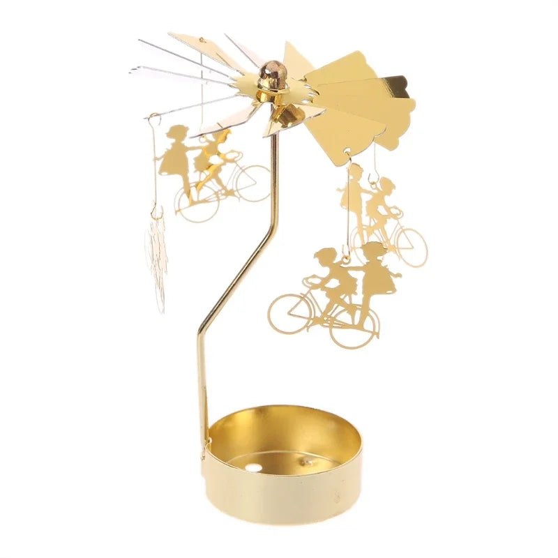 1pc Metal Hot Rotating Candle Holder