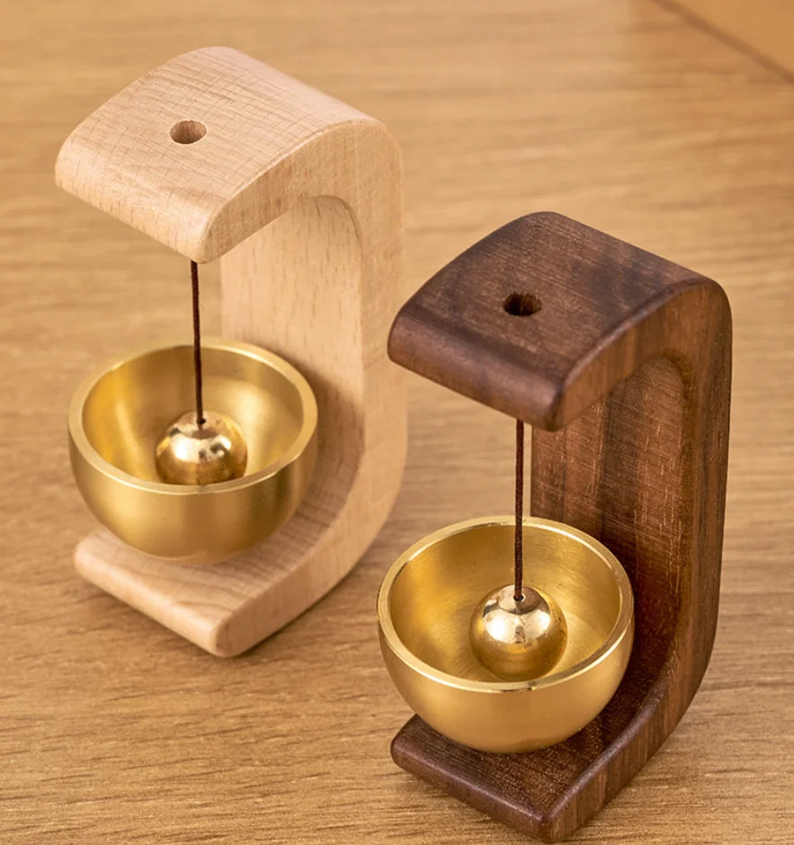 Japanese Wooden Wind Chimes Wireless Doorbell Hanging Decorations Entrance Door Bell Decorative Wind Bell for Home Opening