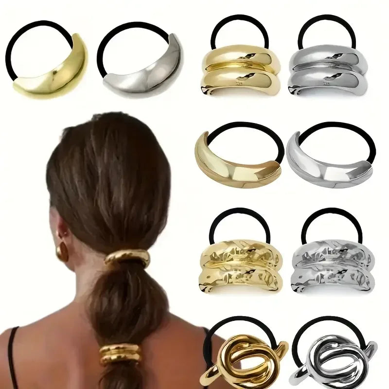 Simplicity Geometric Metal Hair Rope