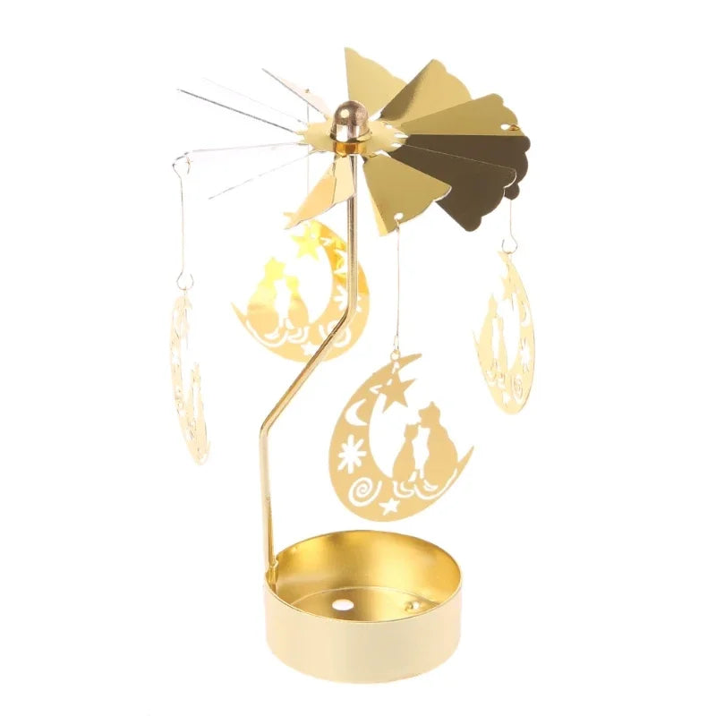 1pc Metal Hot Rotating Candle Holder