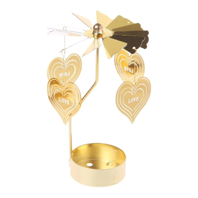1pc Metal Hot Rotating Candle Holder