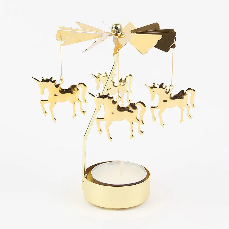 1pc Metal Hot Rotating Candle Holder