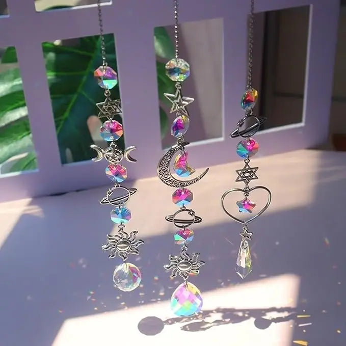 Crystal Wind Chime Rainbow Making Sun Catcher Pendant