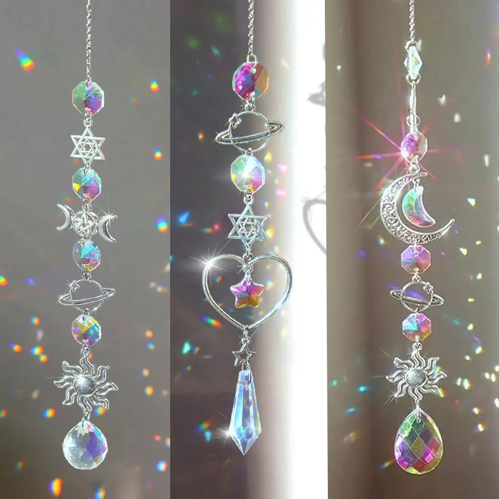 Crystal Wind Chime Rainbow Making Sun Catcher Pendant
