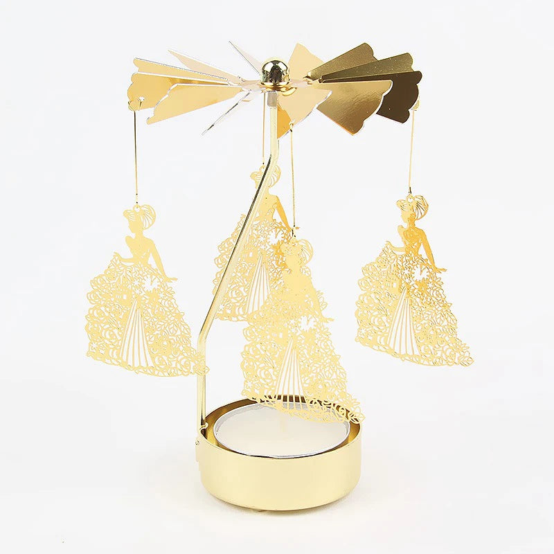 1pc Metal Hot Rotating Candle Holder